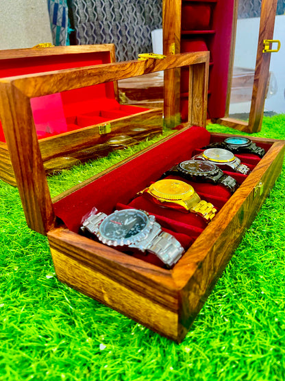 Hand Made Wooden Watch Collection Box 🎁
