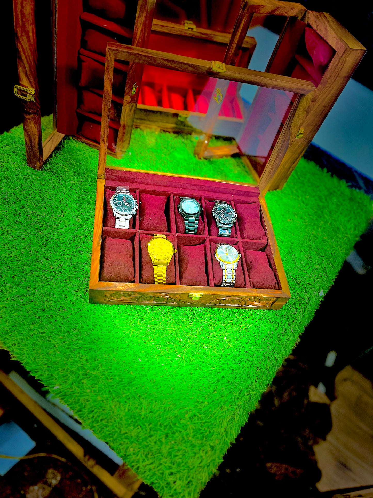 Hand Made Wooden Watch Collection Box 🎁