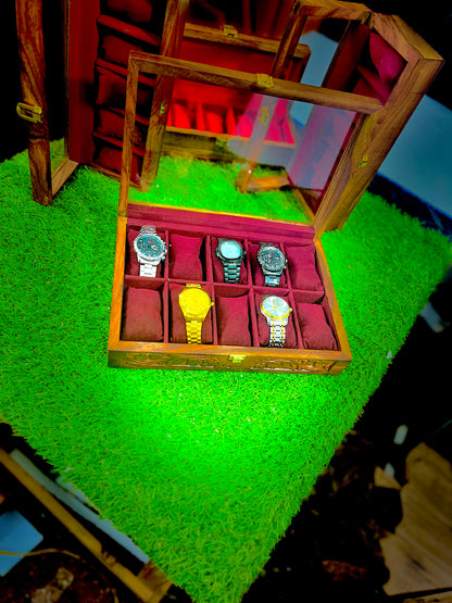 Hand Made Wooden Watch Collection Box 🎁