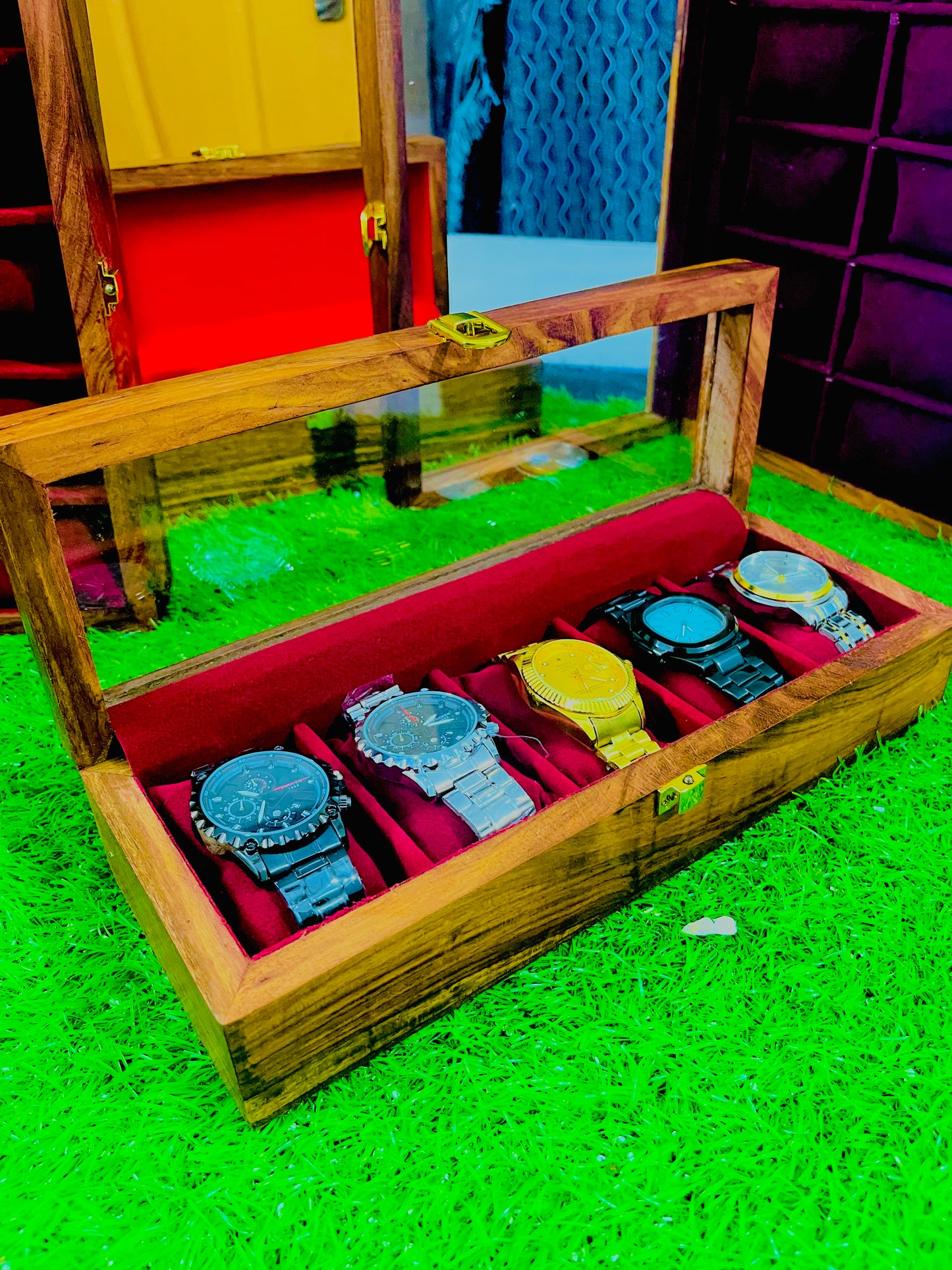 Hand Made Wooden Watch Collection Box 🎁