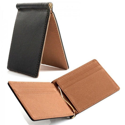 Men Bifold Clip Wallet