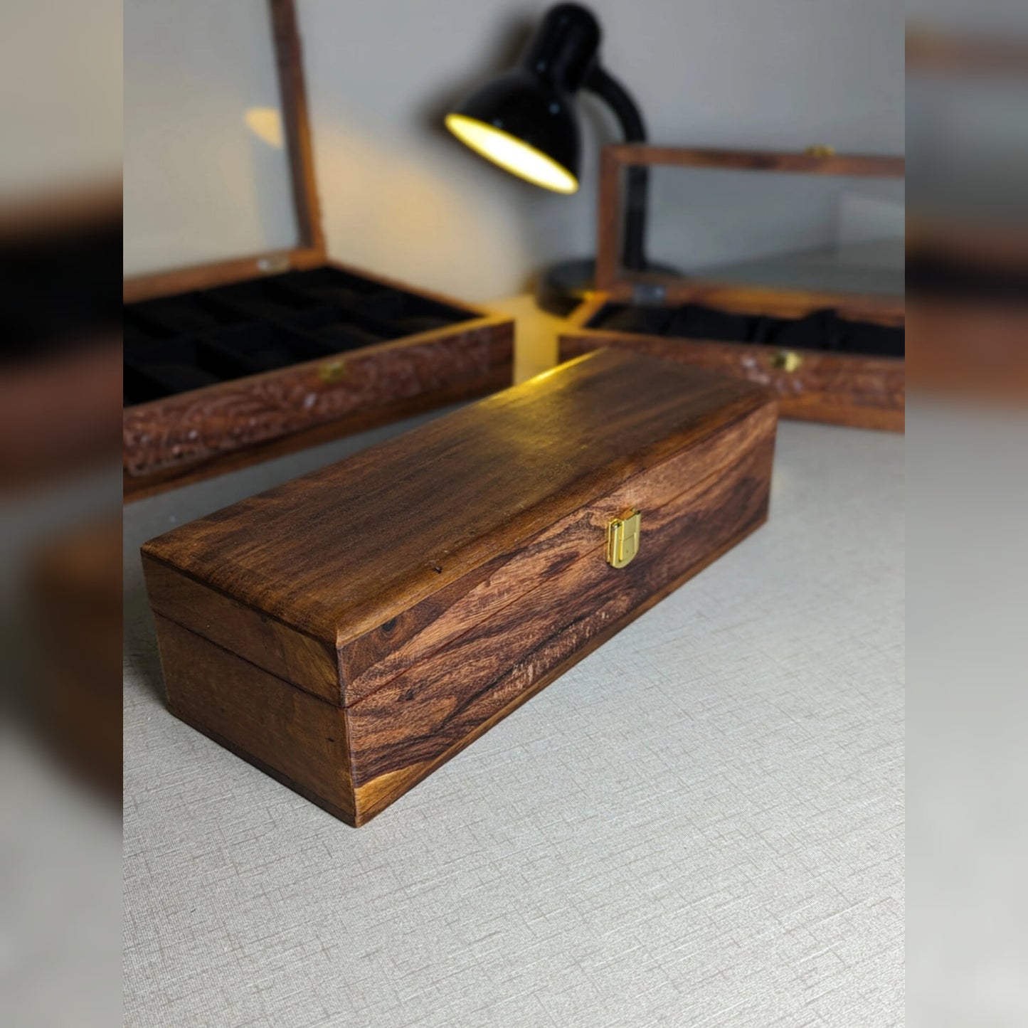 Premium Handmade Wooden Watch Box – Luxury Gift for Watch Lovers