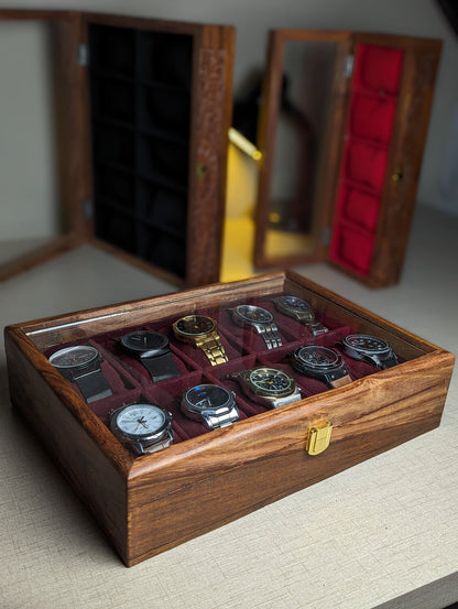 CUSTOMIZED HAND MADE WOODEN WATCH COLLECTION BOXES