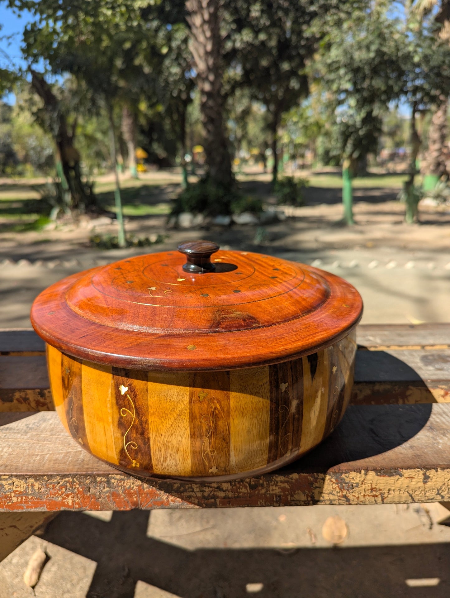 HAND MADE WOODEN HOTPOT